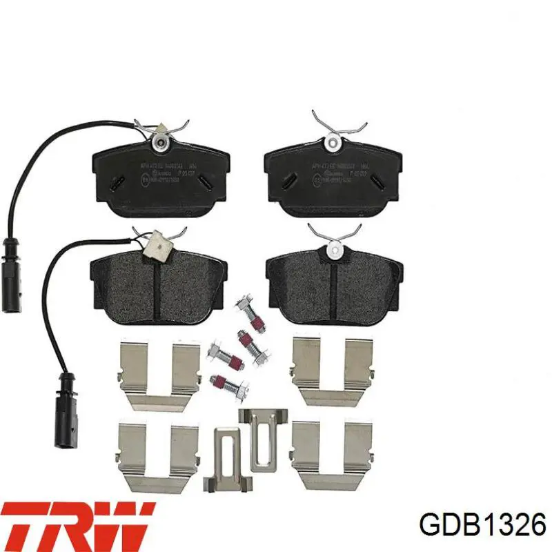 Comprar GDB1326 TRW Pastillas de freno traseras