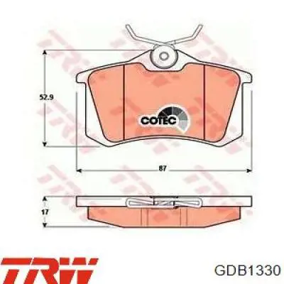 Pastillas de freno traseras Seat Leon 1 1M1