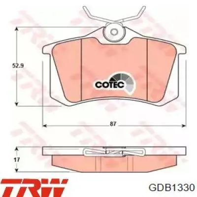 Pastillas de freno traseras Seat Leon 1 1M1