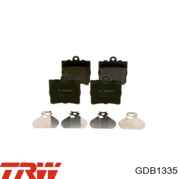 Pastillas de freno traseras GDB1335 TRW