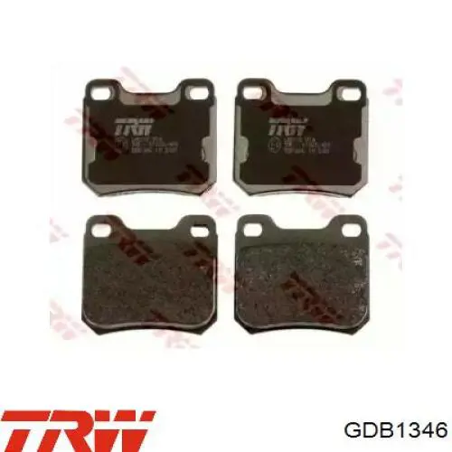 Pastillas traseras TRW GDB1346