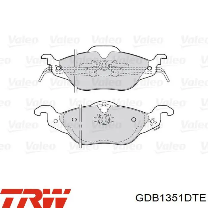 Pastillas freno delanteras TRW GDB1351DTE precio, desde 21,75 EUR