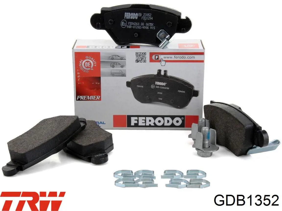 Comprar GDB1352 TRW Pastillas de freno traseras