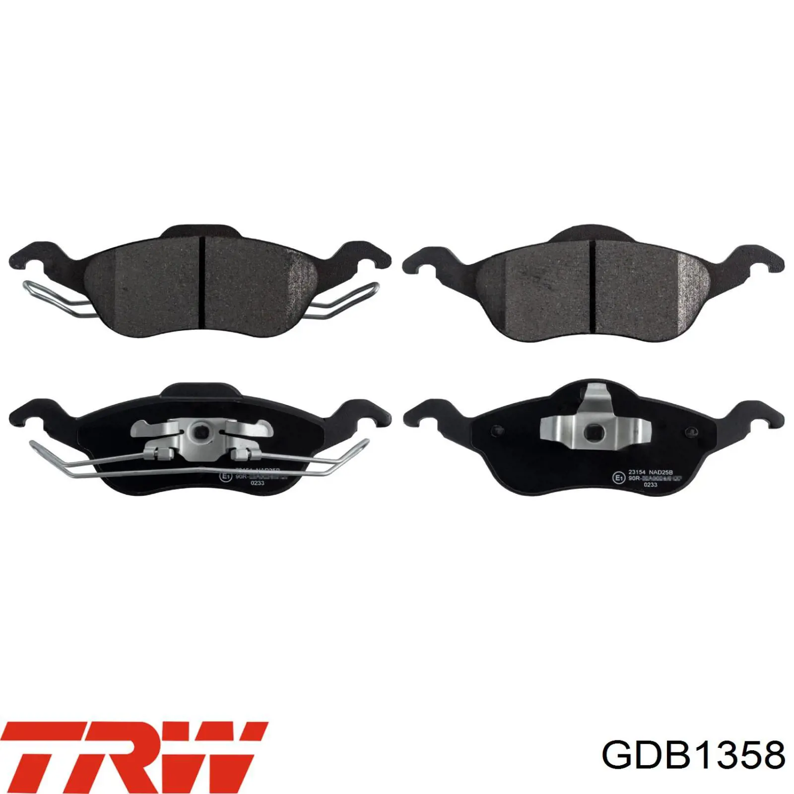 Pastillas de freno delanteras Ford Focus 1 DFW