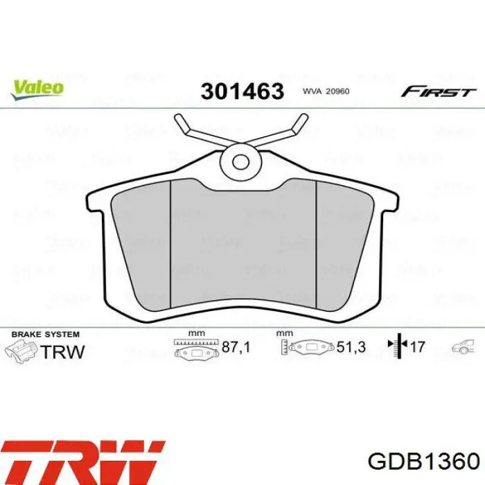 440603511R Nissan pastillas de freno traseras