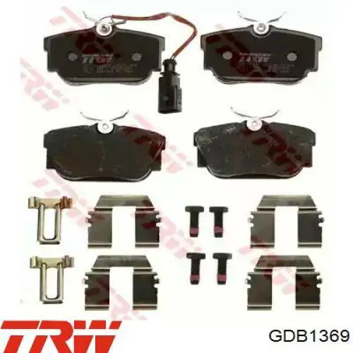 Pastillas traseras de freno TRW GDB1369 precio, desde 28,71 EUR