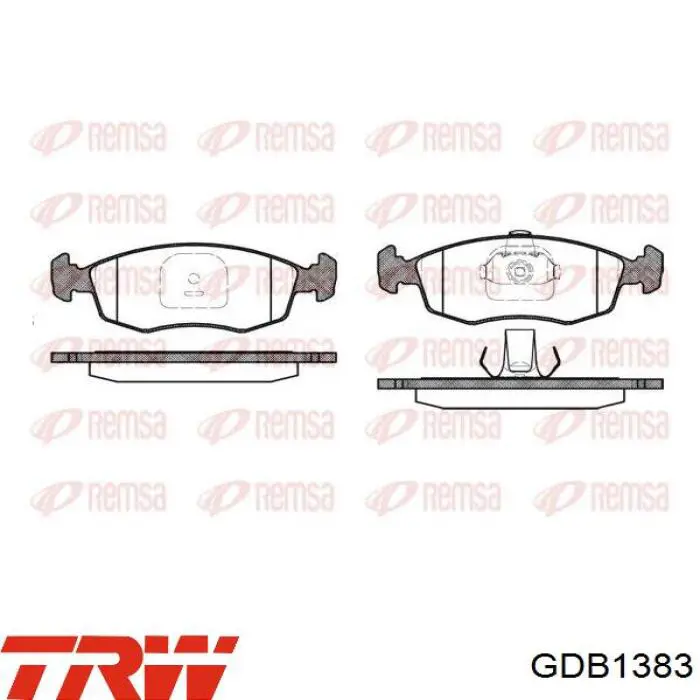 Pastillas de freno delanteras Fiat Punto 2 188