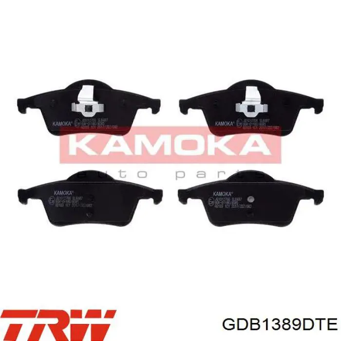 GDB1389DTE TRW Pastillas freno traseras