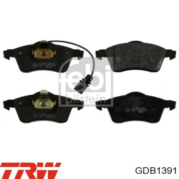 Comprar GDB1391 TRW Pastillas delanteras de freno