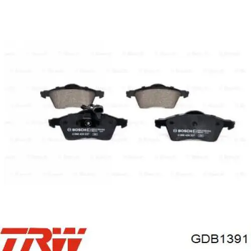Pastillas de freno GDB1391 TRW