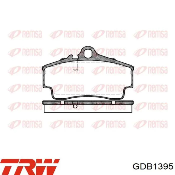 Pastillas traseras TRW GDB1395