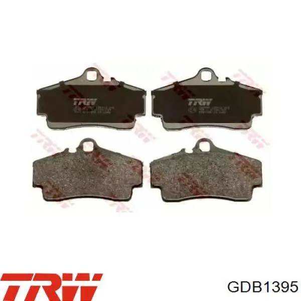 GDB1395 TRW Pastillas freno traseras