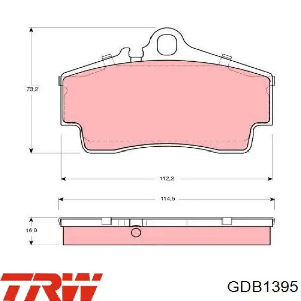 99635293000 Porsche pastillas de freno traseras