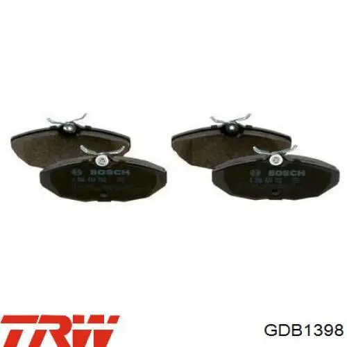 Comprar GDB1398 TRW Pastillas de freno traseras