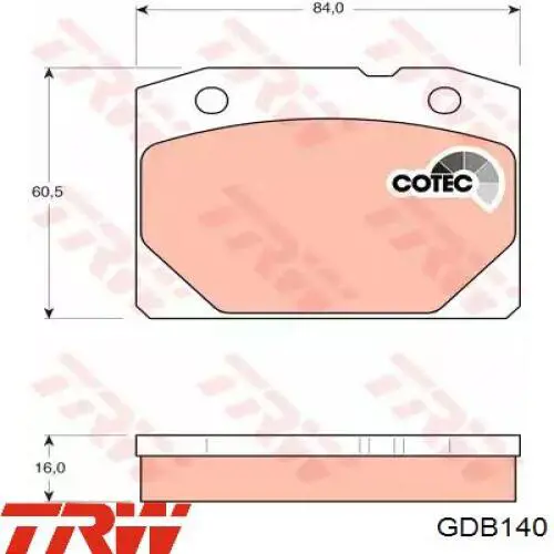 D656SM Dafmi Pastillas delanteras