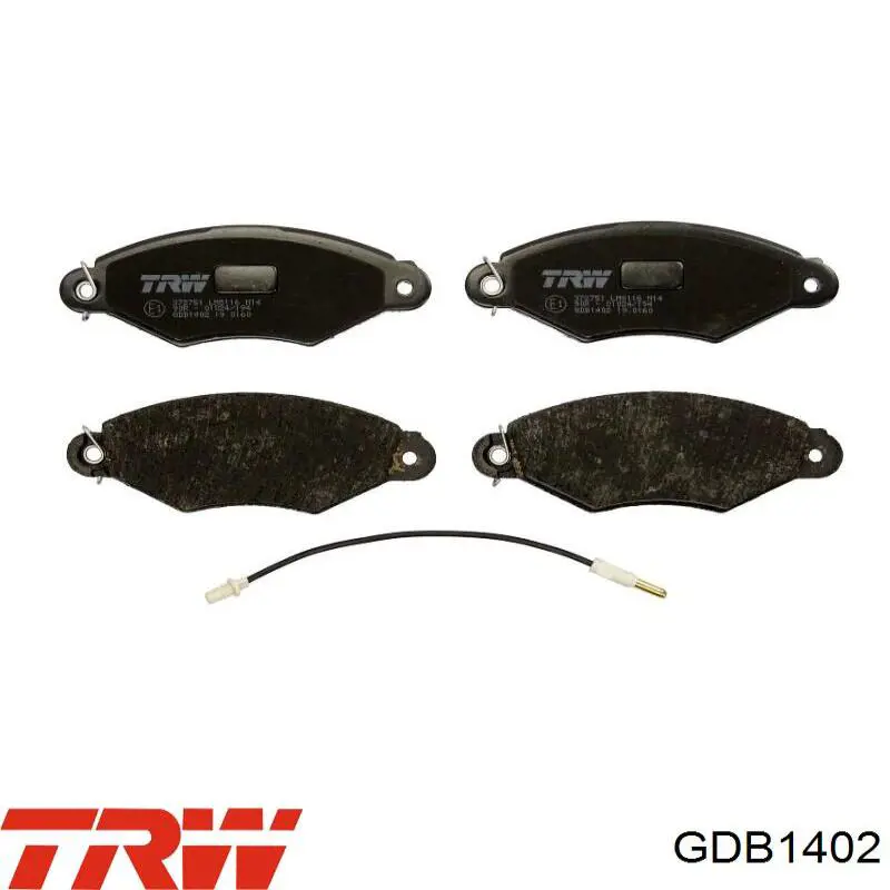 Comprar GDB1402 TRW Pastillas delanteras de freno