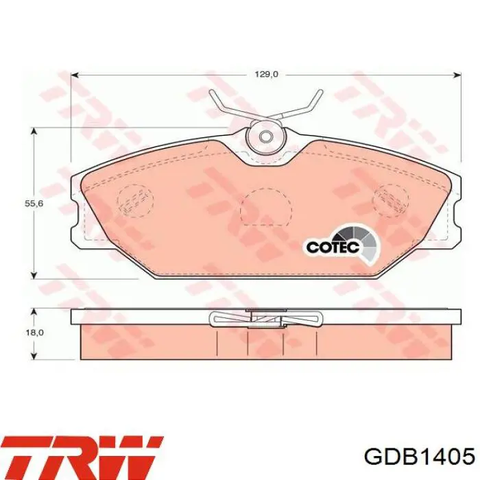 Pastillas de freno delanteras Renault Laguna 1 B56, 556