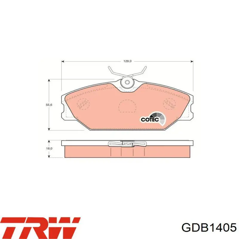 Pastillas de freno delanteras Renault Laguna 1 B56, 556