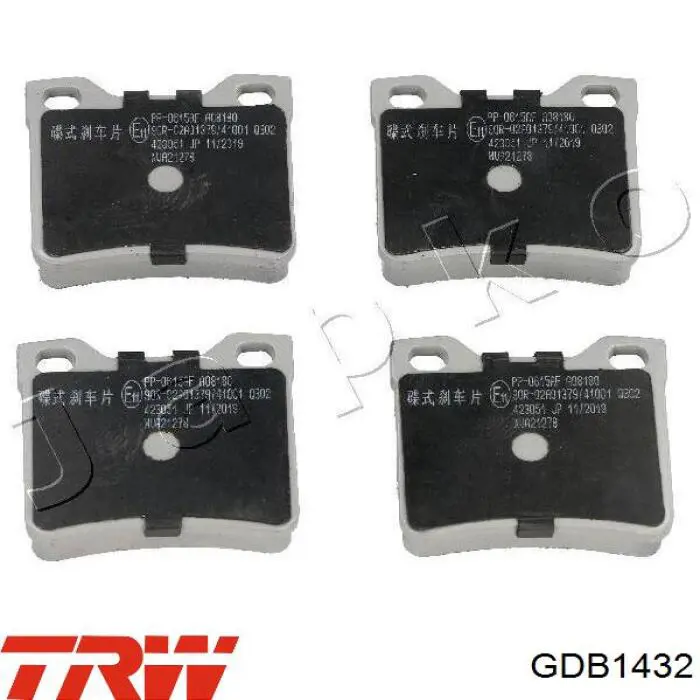 Comprar GDB1432 TRW Pastillas de freno traseras
