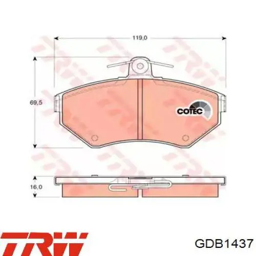 Pastillas de freno delanteras Seat Ibiza 2 6K1