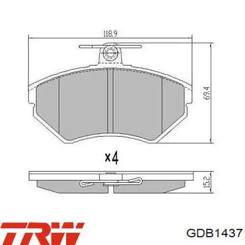 Pastillas de freno delanteras Seat Ibiza 2 6K1