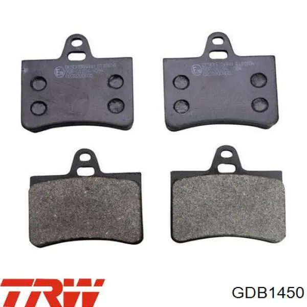 Comprar GDB1450 TRW Pastillas de freno traseras