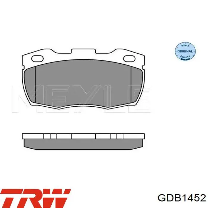 Pastillas de freno GDB1452 TRW