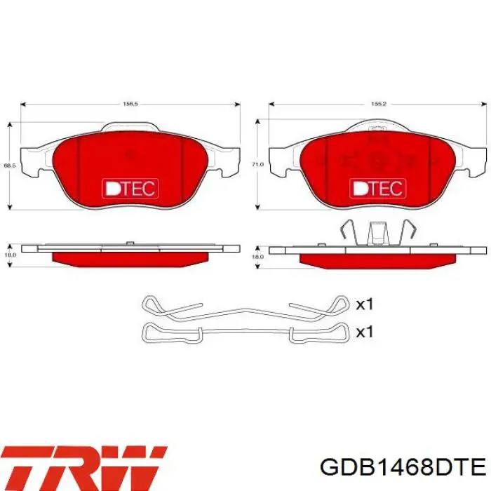 7711946204 Renault (RVI) pastillas de freno delanteras