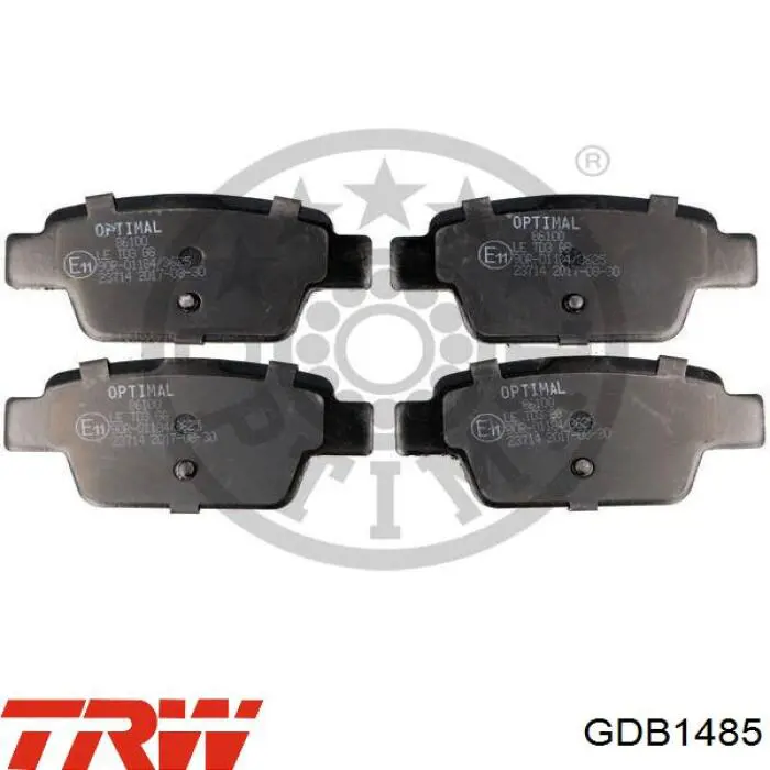Pastillas traseras TRW GDB1485