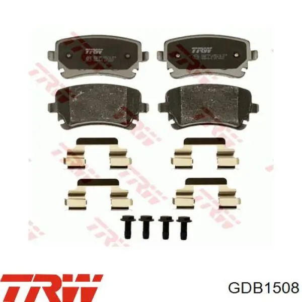 Pastillas de freno traseras GDB1508 TRW