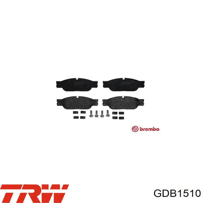 Comprar GDB1510 TRW Pastillas delanteras de freno