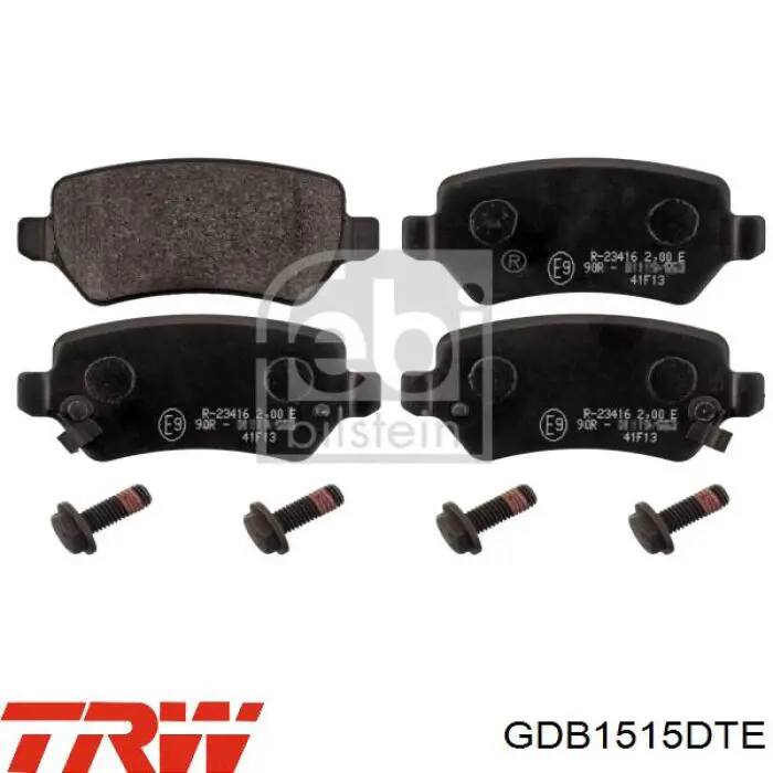 Comprar GDB1515DTE TRW Pastillas de freno traseras