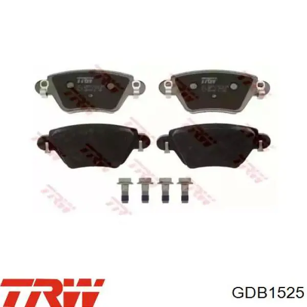 Pastillas de freno traseras GDB1525 TRW