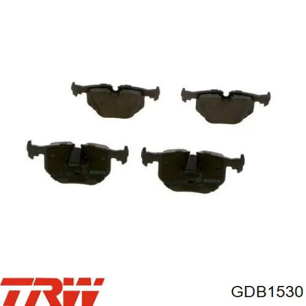 GDB1530 TRW Pastillas freno traseras