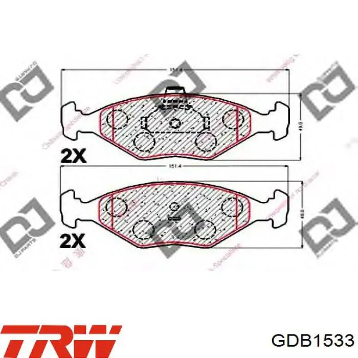 71738158 Fiat/Alfa/Lancia pastillas de freno delanteras