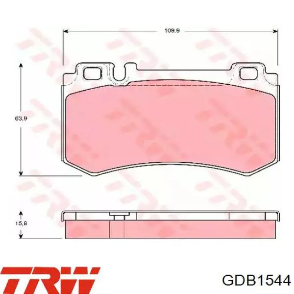 Comprar GDB1544 TRW Pastillas de freno traseras