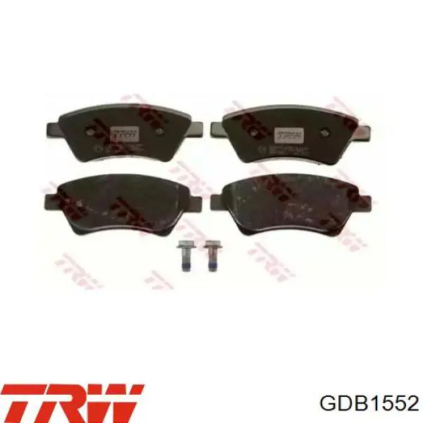 GDB1552 TRW Pastillas delanteras