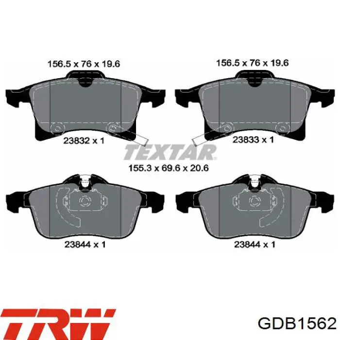 Pastillas de freno delanteras Opel Corsa X12