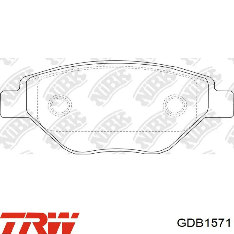 Comprar GDB1571 TRW Pastillas delanteras de freno