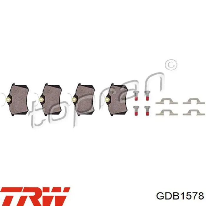 Pastillas traseras TRW GDB1578