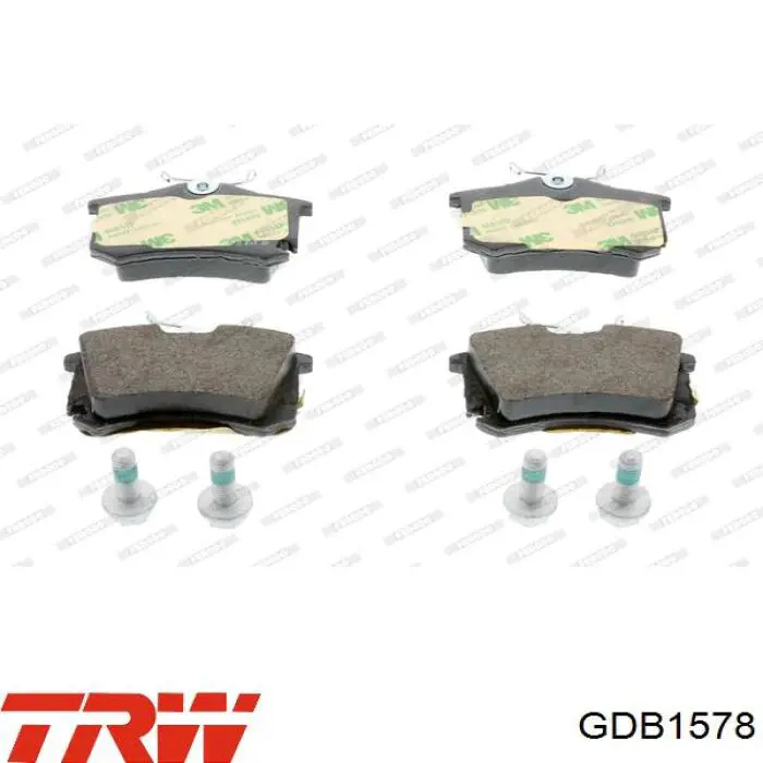 Comprar GDB1578 TRW Pastillas de freno traseras