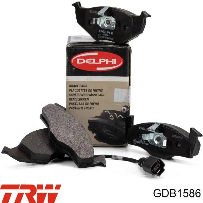 Comprar GDB1586 TRW Pastillas delanteras de freno