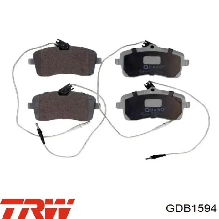 Comprar GDB1594 TRW Pastillas delanteras de freno