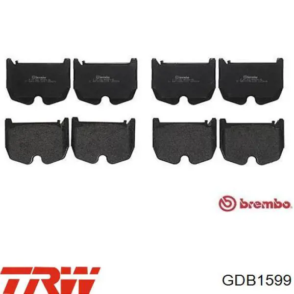 Pastillas freno delanteras TRW GDB1599 precio, desde 75,39 EUR