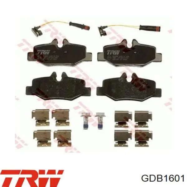 Pastillas de freno traseras GDB1601 TRW