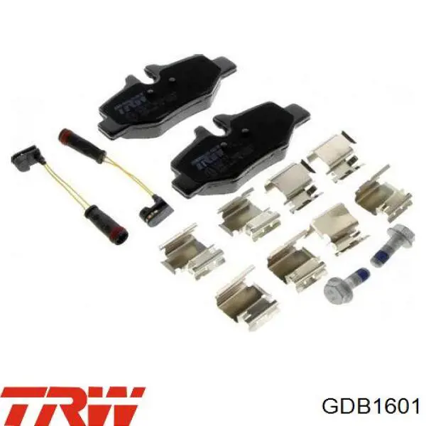 GDB1601 TRW Pastillas freno traseras
