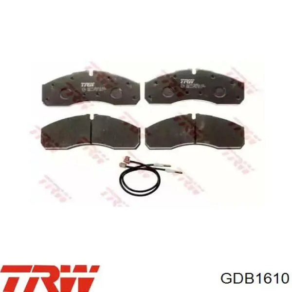 Pastillas de freno GDB1610 TRW