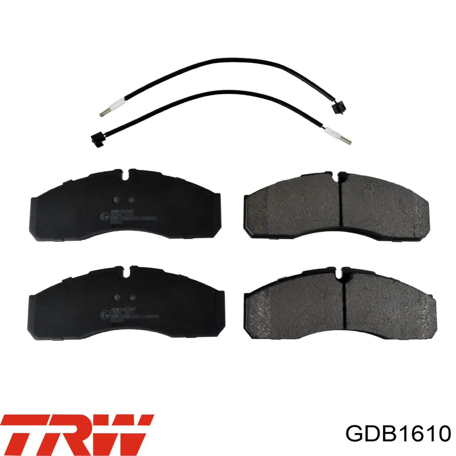 Comprar GDB1610 TRW Pastillas delanteras de freno