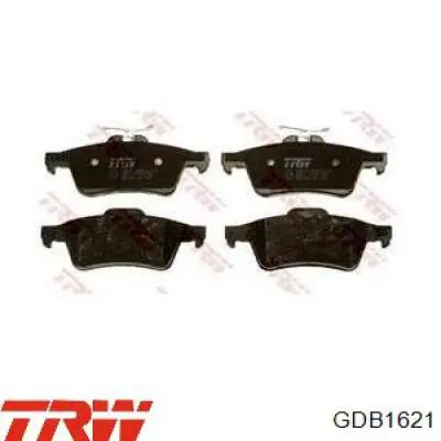 Pastillas de freno traseras GDB1621 TRW