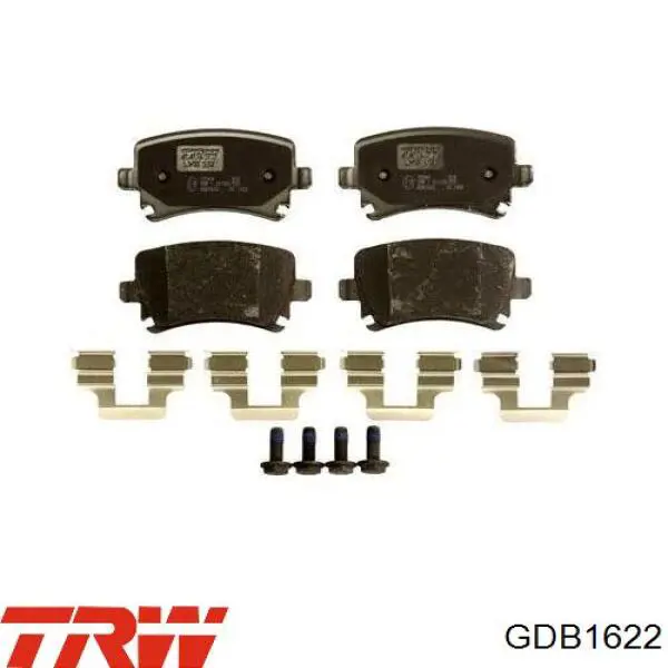 Pastillas de freno traseras GDB1622 TRW